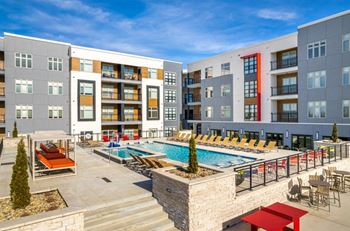 Pool with sundecks